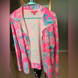 Lily Pulitzer zip up jacket. Size medium. EUC